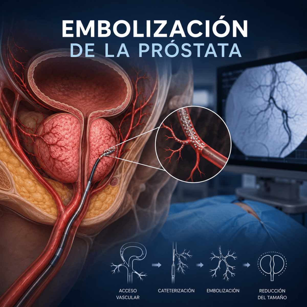 Embolización de la&nbsp;próstata