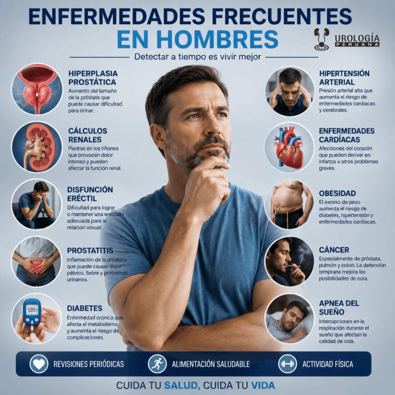 Enfermedades frecuentes en los&nbsp;hombres