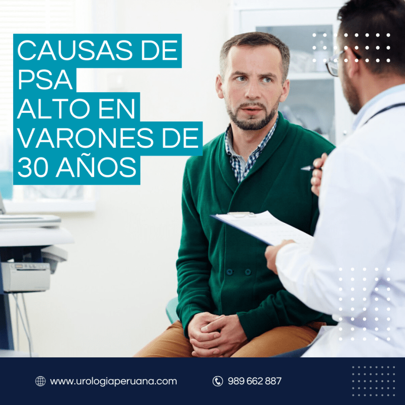 Causas de PSA elevado en jóvenes de 30&nbsp;años