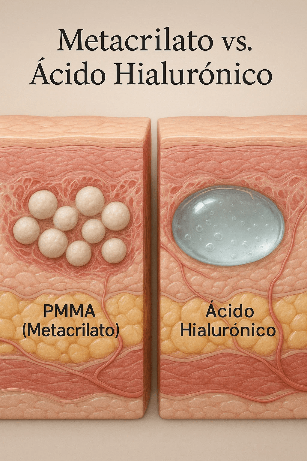 ¿Se puede poner sustancias de relleno luego del&nbsp;metacrilato?