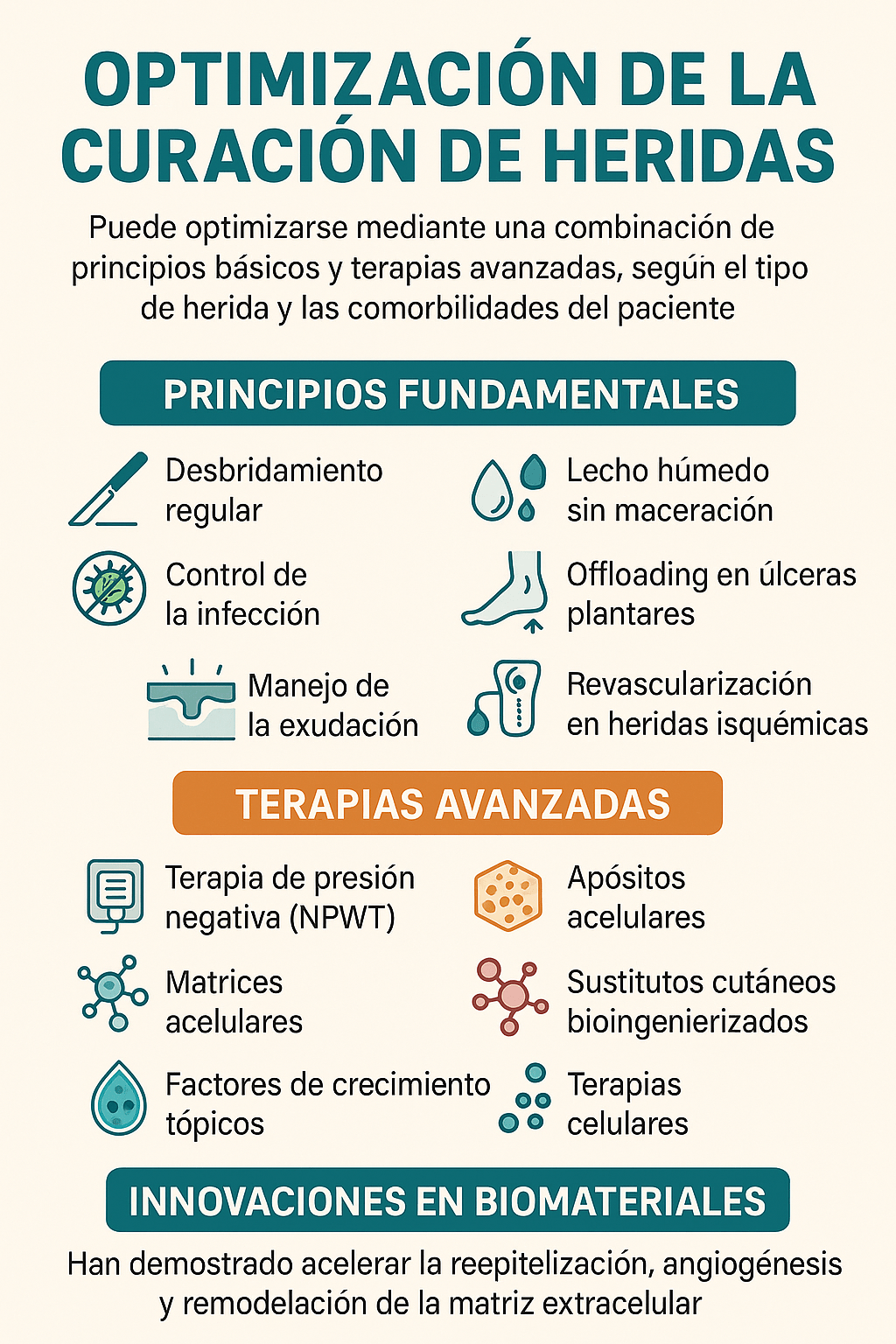 Cómo mejorar la curación de heridas. 2da&nbsp;parte