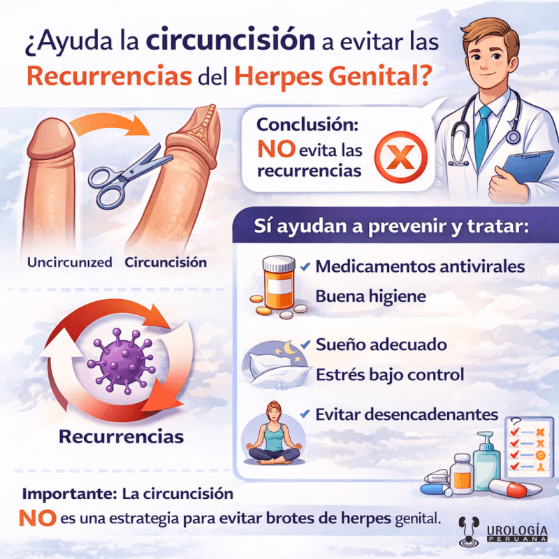 Circuncisión y herpes genital: ¿reduce&nbsp;recurrencias?