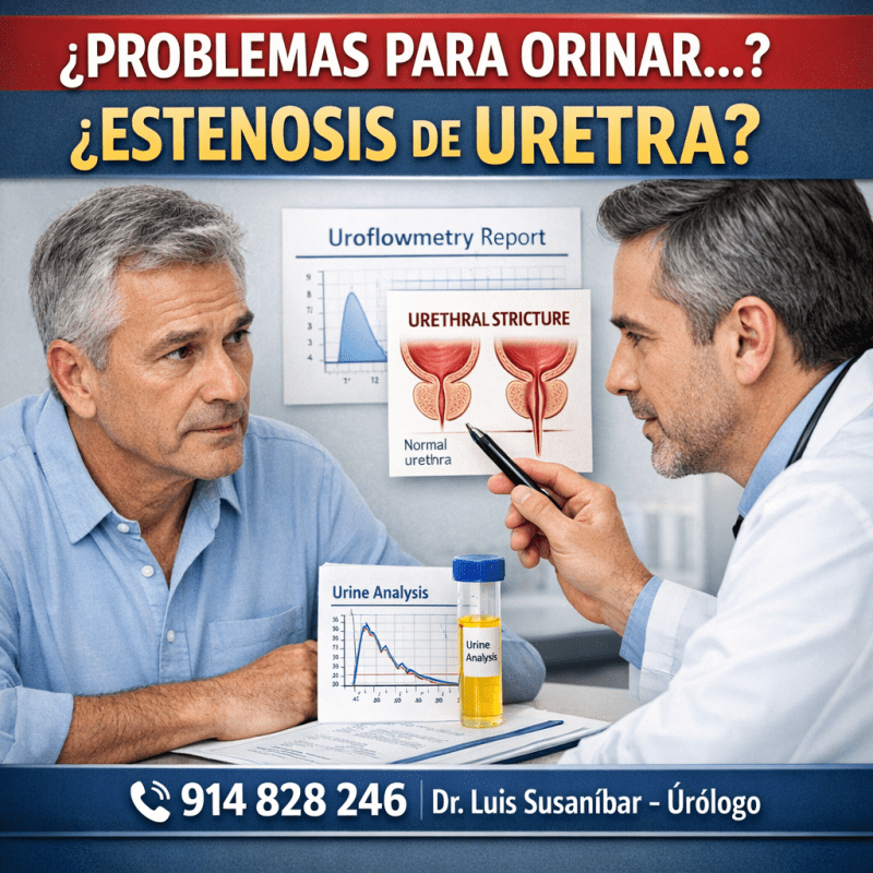 Estenosis uretral tras cirugía o radioterapia&nbsp;prostática
