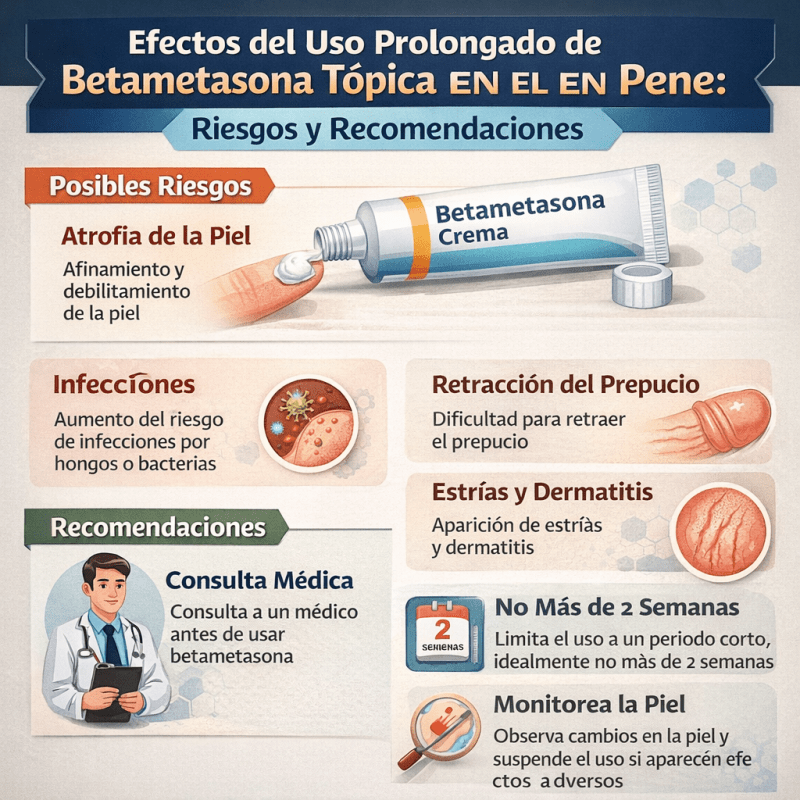 Efectos del uso prolongado de betametasona tópica en el pene: Riesgos y&nbsp;recomendaciones
