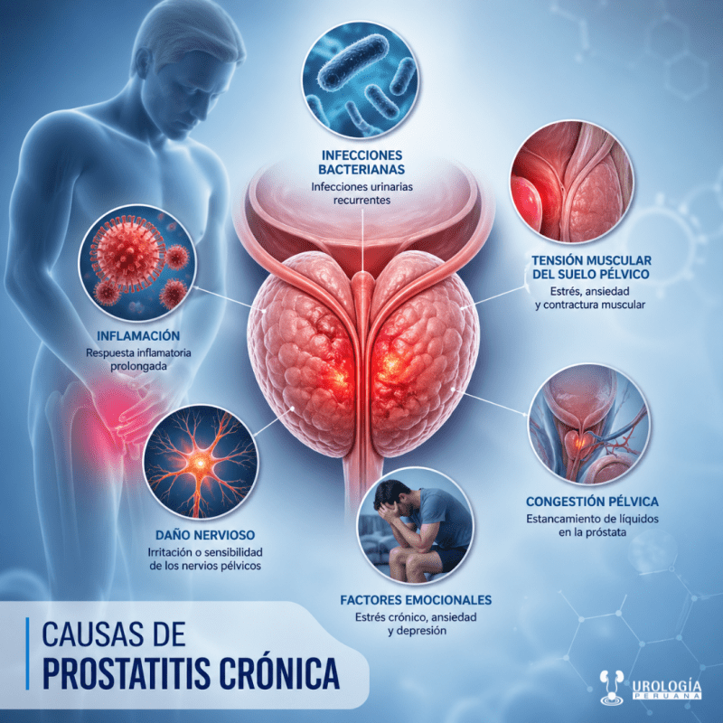 ¿Por qué se produce la prostatitis&nbsp;crónica?