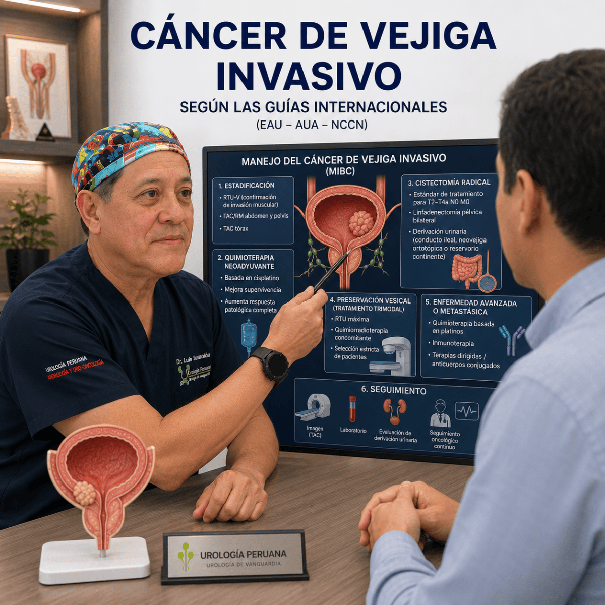 Cáncer de vejiga, músculo invasivo según las&nbsp;guías