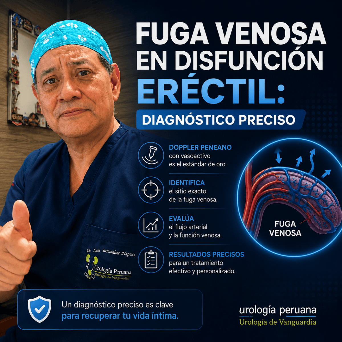 Fuga venosa en disfunción eréctil: diagnóstico&nbsp;preciso