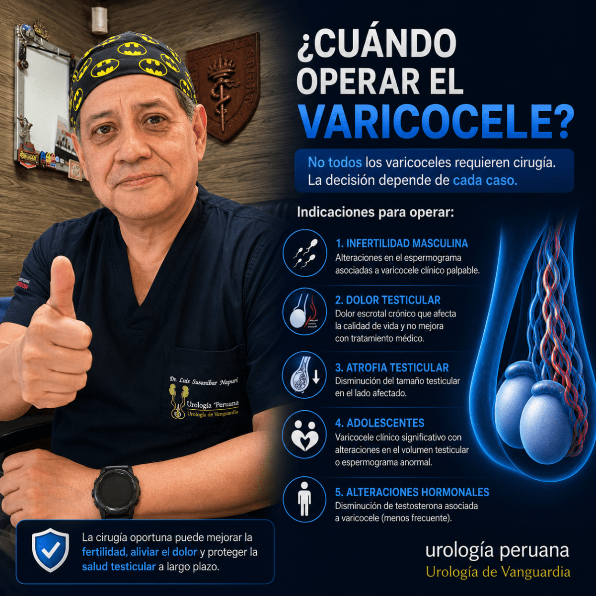Varicocele: ¿cuándo es necesario&nbsp;operar?